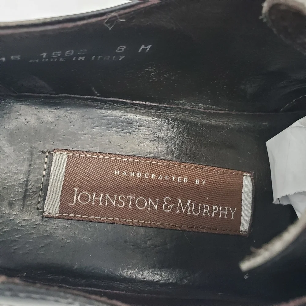 Johnston & Murphy Shoes Men 8M Tabor Runoff Lace-Up